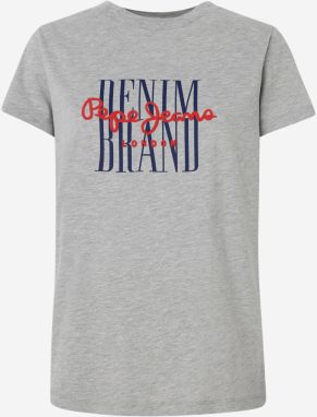 Svetlošedé dámske tričko Pepe Jeans Camille