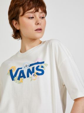 Biele dámske vzorované tričko VANS