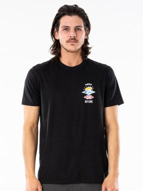 Tričká s krátkym rukávom pre mužov Rip Curl - čierna