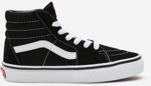 Bielo-čierne chlapčenské semišové členkové topánky VANS SK8-Hi