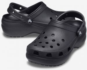 Crocs čierne topánky Classic Platform Clog W Black