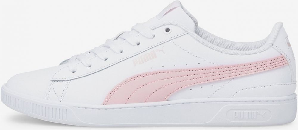 Biele dámske kožené tenisky Puma Vikky V3