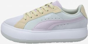 Žlto-biele dámske tenisky so semišovými detailmi Puma Suede Mayu