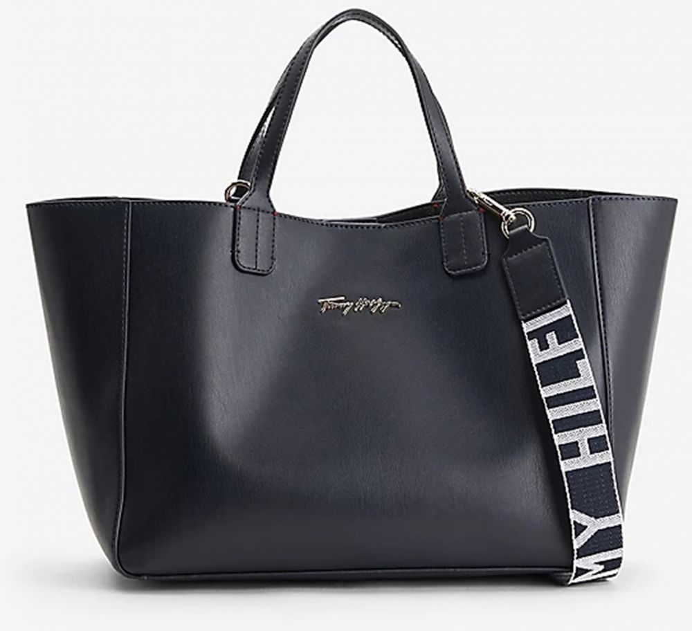 Tmavomodrý dámsky shopper Tommy Hilfiger