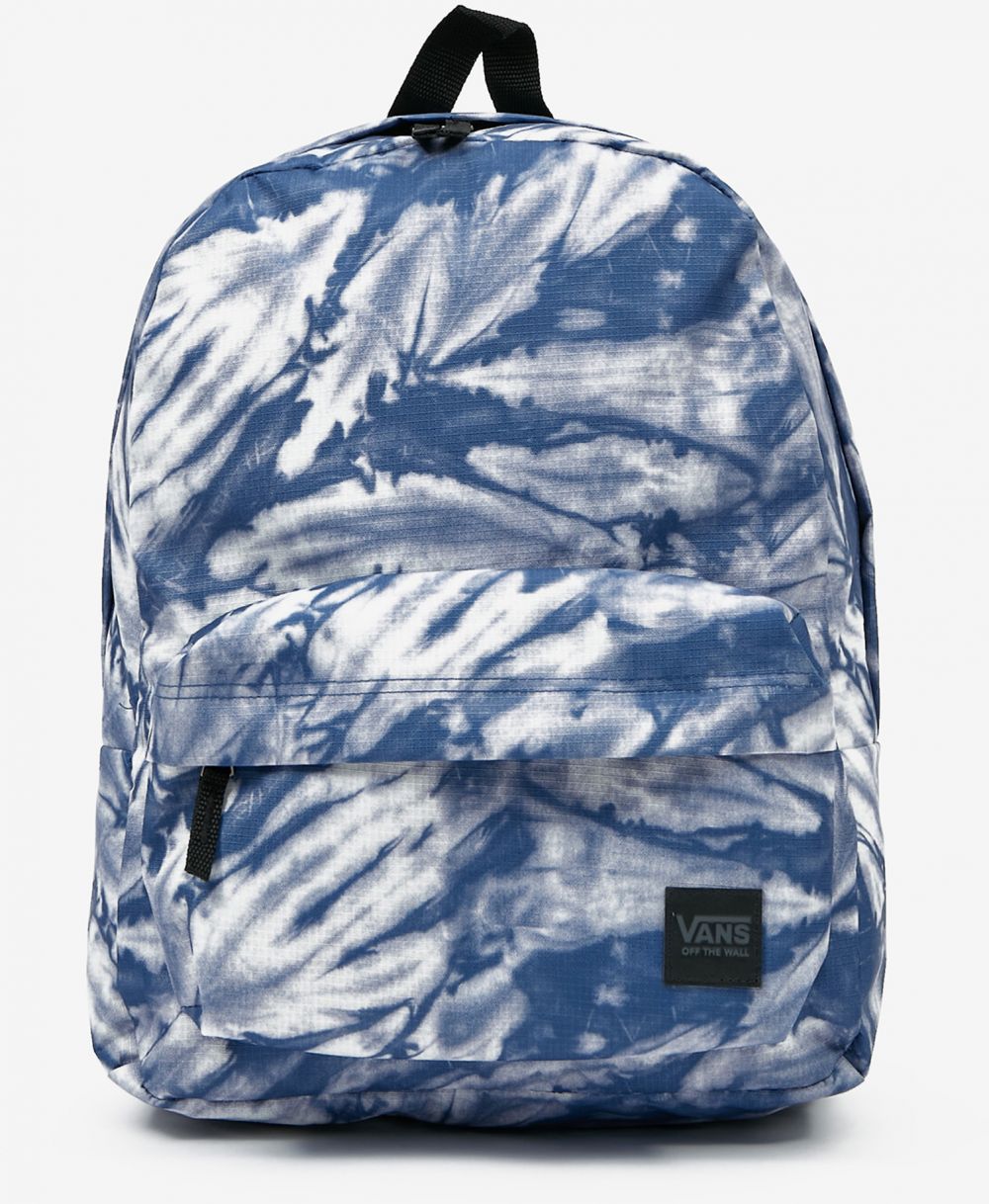 Bielo-modrý dámsky vzorovaný batoh VANS Deana III