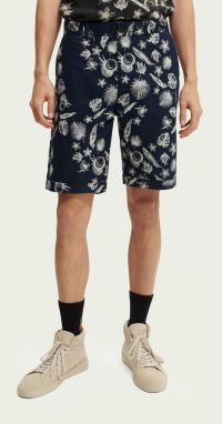 Tmavomodré pánske vzorované kraťasy Scotch & Soda