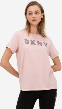 Tričká s krátkym rukávom pre ženy DKNY - ružová