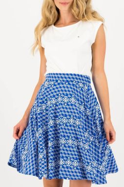 Blutsgeschwister modré sukňa Fullmoon Circle Skirt Zwaluw Zee