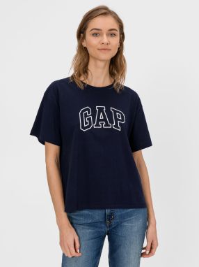 GAP modré dámske tričko s logom