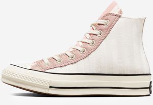 Ružovo-biele dámske vzorované členkové tenisky Converse Chuck 70 Striped Terry