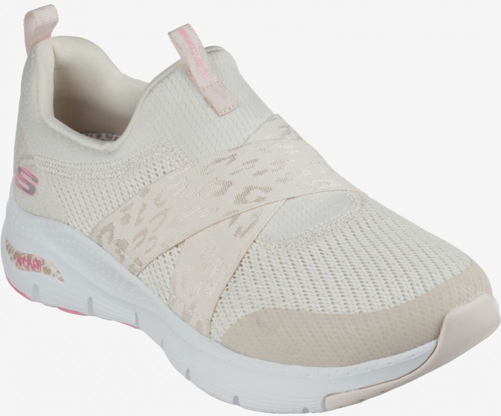 Krémové dámske tenisky Skechers