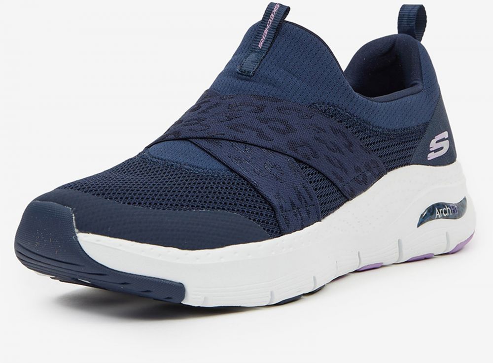 Tmavomodré dámske tenisky Skechers Arch Fit