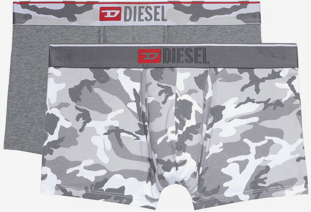 Súprava dvoch pánskych boxeriek v šedej farbe Diesel