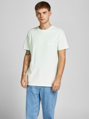 Bielo-zelené tričko Jack & Jones Tarif