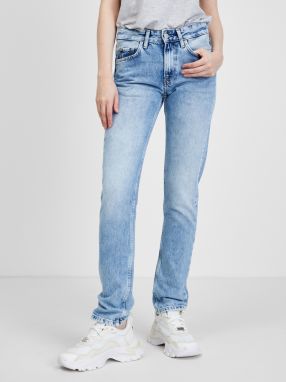 Svetlomodré dámske straight fit džínsy Pepe Jeans