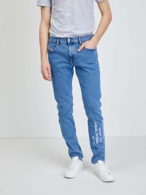 Modré pánske slim fit džínsy Diesel