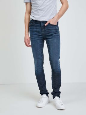 Tmavomodré pánske slim fit džínsy Diesel