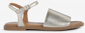 Dámske kožené sandále v zlatej farbe Geox Naileen