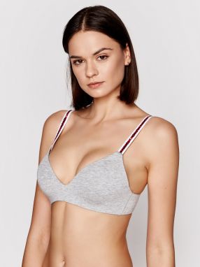 Sivá dámska podprsenka Tommy Hilfiger Lightly Lined Triangle Grey