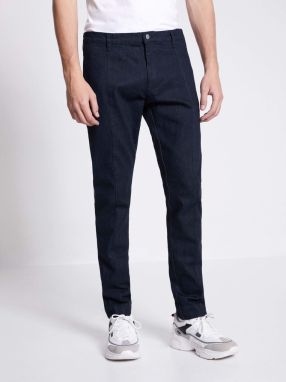 Tmavomodré pánske slim fit džínsy s pruhom Celio C25