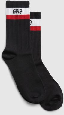 Muži - Pánske vysoké ponožky athletic Čierna