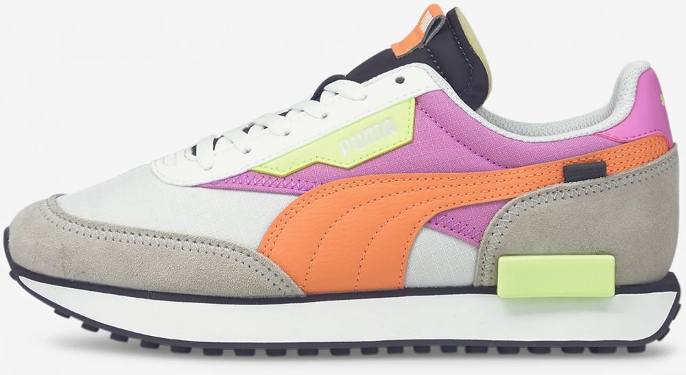 Oranžovo-sivé tenisky so semišovými detailmi Puma Future Rider