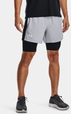 Kraťasy Under Armour UA LAUNCH 5'' 2-IN-1 SHORT-GRY