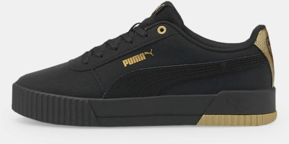 Čierne dámske kožené topánky Puma Carina