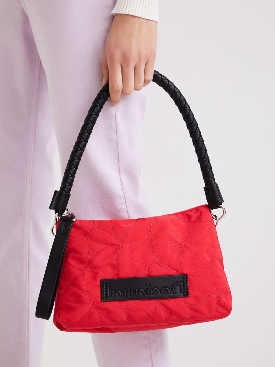 Koralová dámska malá crossbody kabelka 2v1 Desigual Dortmund