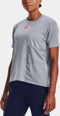 Tričko Under Armour Live Woven Pocket Tee - šedá