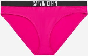 Tmavo ružový dámsky spodný diel plaviek Calvin Klein