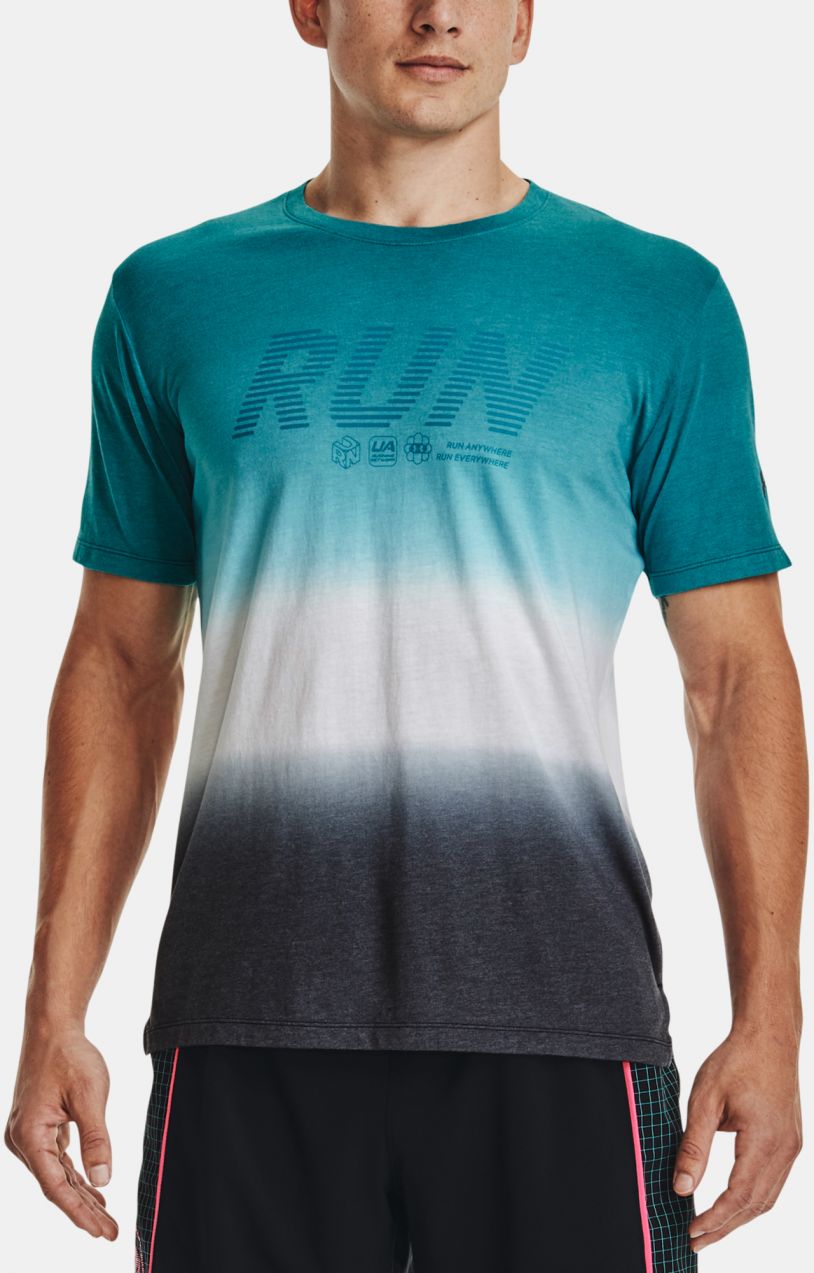 Tričko Under Armour UA Run Anywhere SS - modrá
