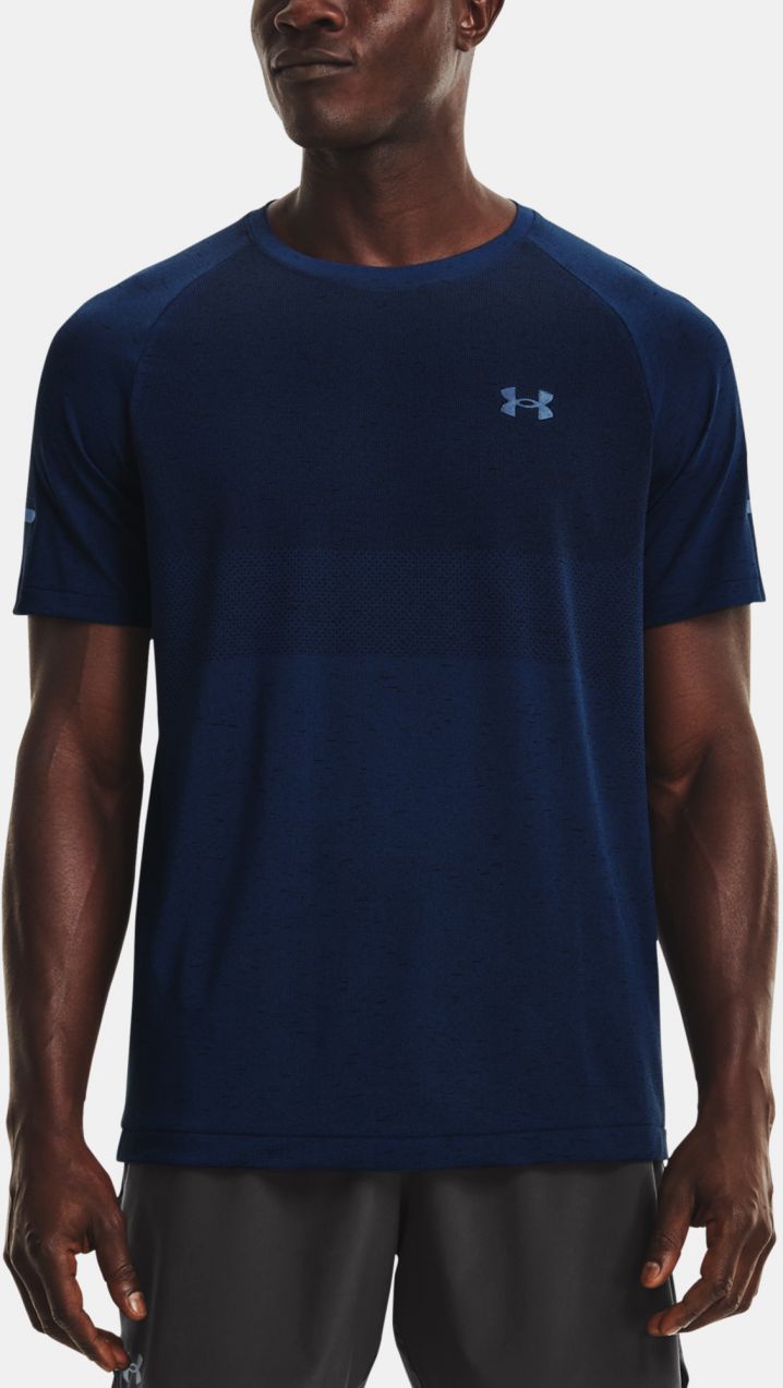 Tričko Under Armour UA Seamless Run SS - modrá