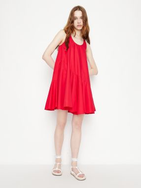 Červené šaty Armani Exchange galéria