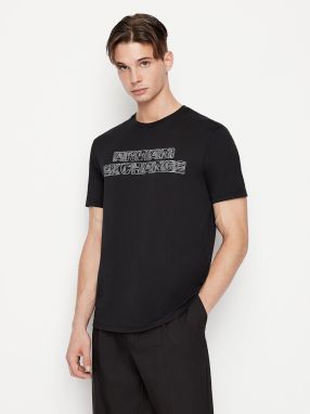 Čierne pánske tričko Armani Exchange