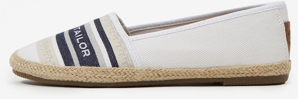 Krémové dámske vzorované espadrilky Tom Tailor