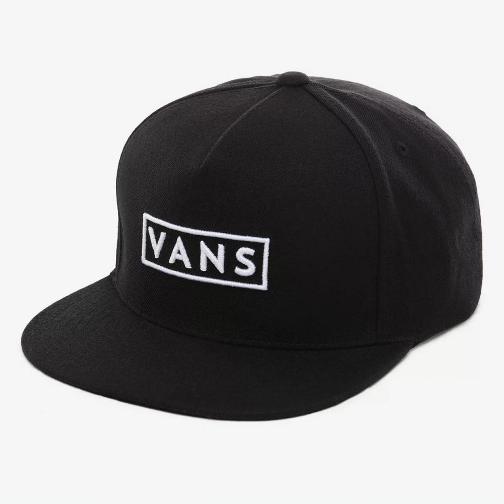 Čierna pánska šiltovka s výšivkou VANS Easy Box Snapback