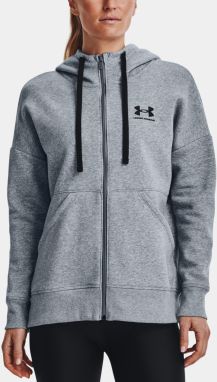 Mikina Under Armour Rival Fleece FZ Hoodie - šedá