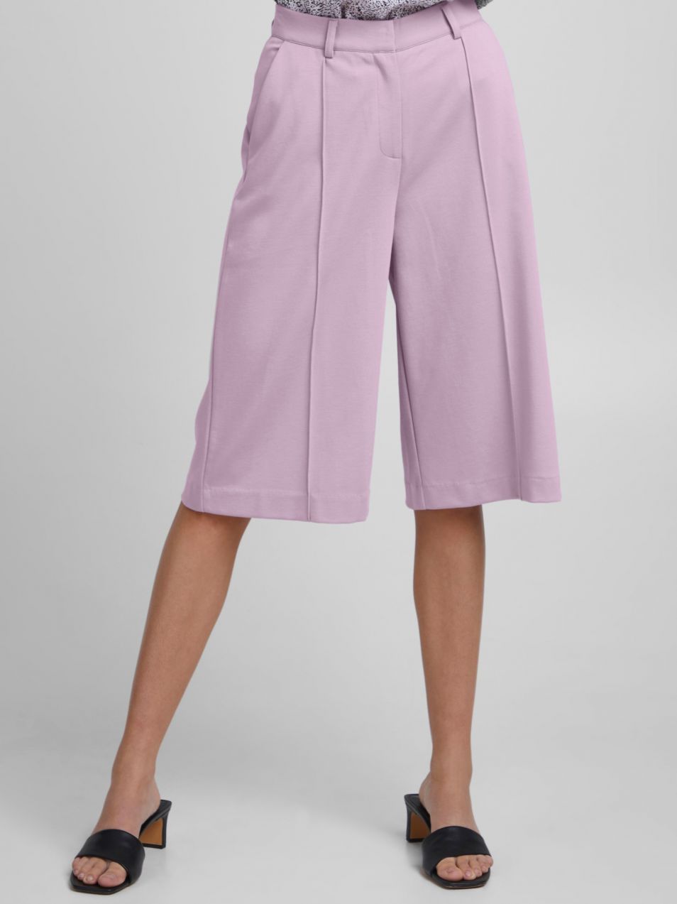 Svetlo fialové dámske culottes ICHI