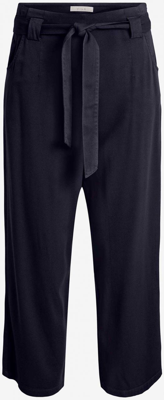 Čierne culottes so zaväzovaním VILA Priya