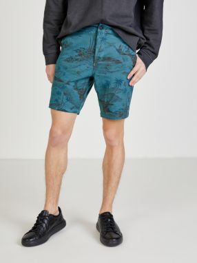 Svetlomodré pánske vzorované kraťasy Rip Curl