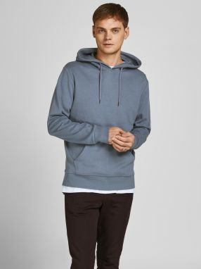 Modrá basic mikina s kapucou Jack & Jones Basic