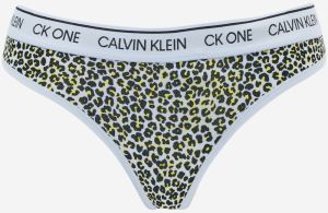 Biele vzorované tangá Calvin Klein