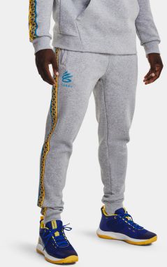 Tepláky Under Armour CURRY FLEECE JOGGER - šedá