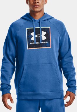 Mikina Under Armour UA Rival Flc Graphic Hoodie - modrá