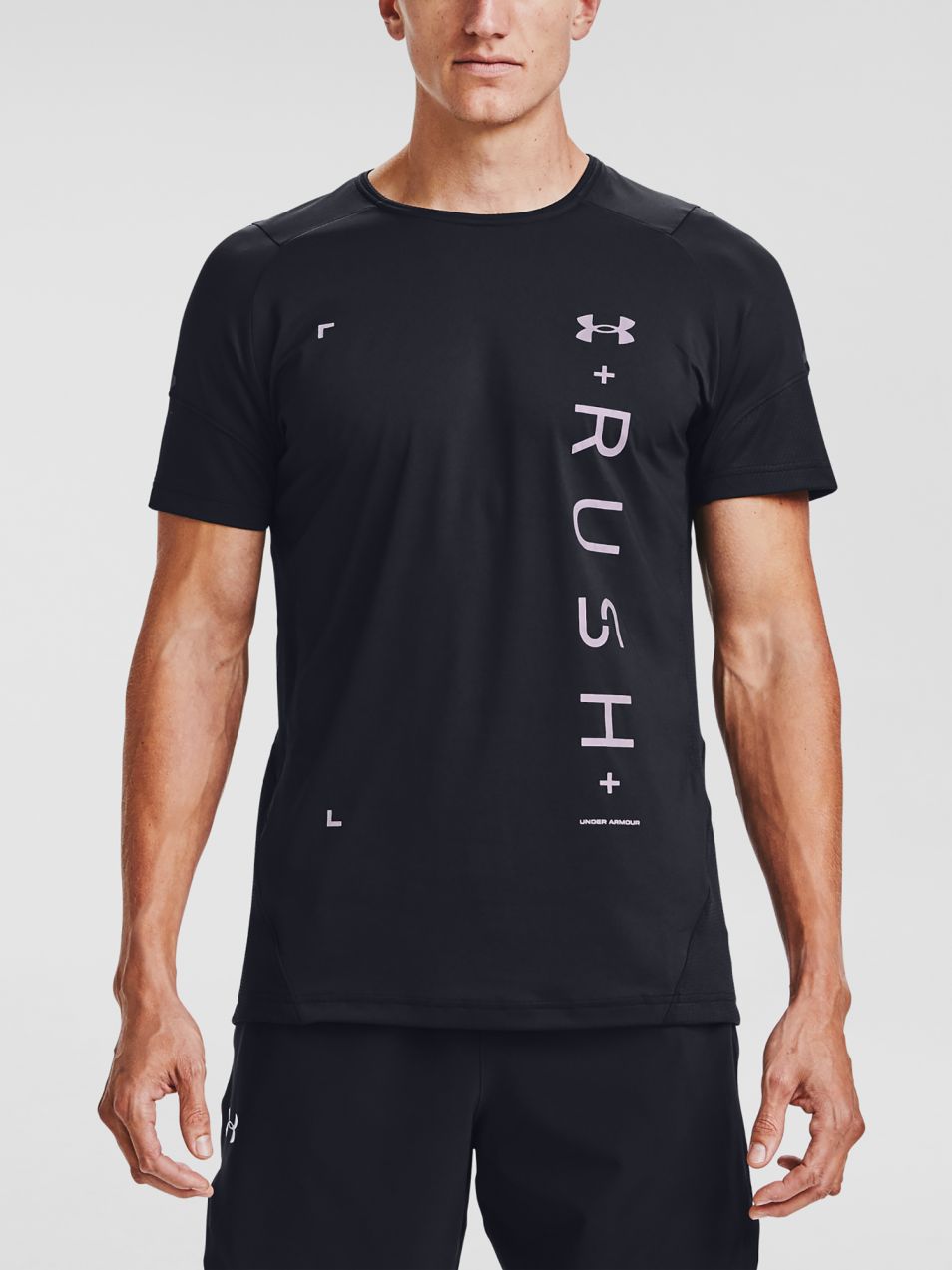 Under Armour pánske tričko UA RUSH HG 2.0 Graphic SS-BLK