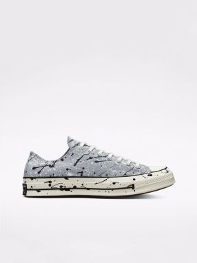 Šedé unisex vzorované tenisky Converse Chuck Splatter