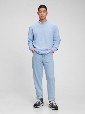 Modré pánske džínsy GAP relaxed taper fit Washwell s GapFlex