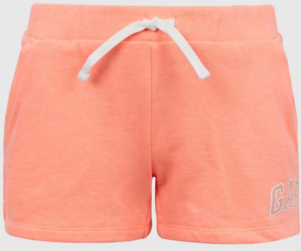 Oranžové dievčenské tepláky s logom GAP