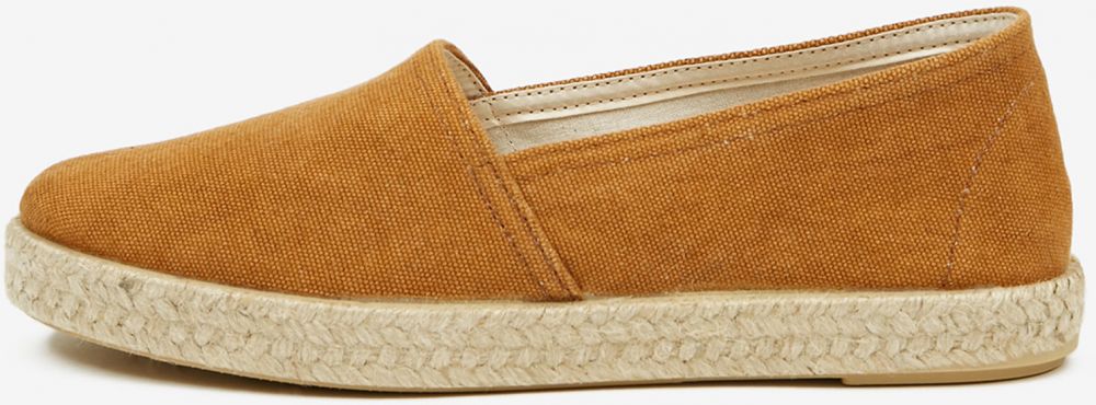 Espadrilky, slip on pre ženy OJJU - horčicová